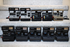 Lot Of 10 Polaroid Camera Onestep, 600 business, sun 600, onestep 600 - Untested