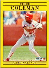 1991 Fleer - Vince Coleman #629