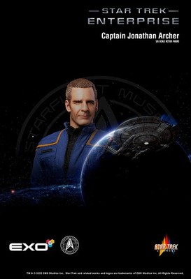Exo 6 Star Trek - 1/6 Enterprise Captain Jonathan Archer und Porthos