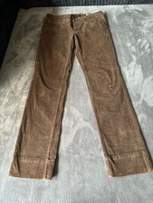 Tommy Hilfiger Brown Cords Jeans Trousers UK Size 6 Womens (Free P+P)