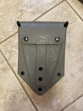 US Military E-Tool Shovel Carrier Pouch Cover Case OD Green w Alice Clips Used