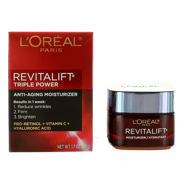 L'Oreal Revitalift Triple Power by L'Oreal, 1.7oz Anti-Aging Moisturizer
