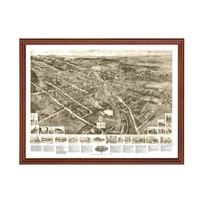 Old Map of Goshen, NY 1922 - Vintage Goshen New York Art