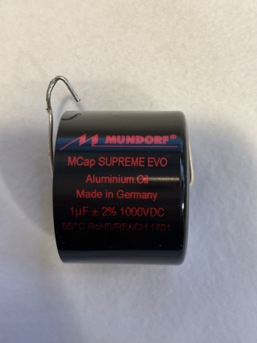 Mundorf MCap 1000 VDC SUPREME EVO Alum Oil Cap Capacitor 1.0uf 1 uf 