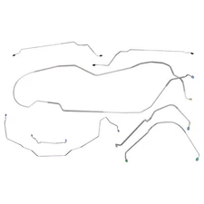 Power Disc Brake Line Kit Complete Factory Hardtop 1971-72 Cutlass OE Steel 7pc