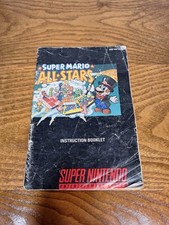 SNES Super Mario All Stars Instruction Booklet ONLY 