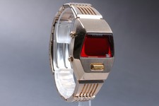 Vtg Working Exc+5 SEIKO ALBA AKA W670-4000 Gold Darth Vader Digital Mens Watch
