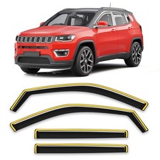 in-Channel Rain Guard Fit for Jeep Compass 2017 Fit for 2017-2026 Jeep Compass