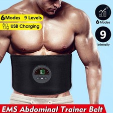 EMS Abdominal Muscle Core Toning Trainer ABS Electric Stimulator Fitness Belt US