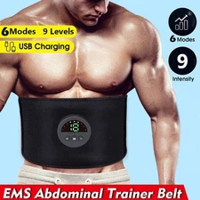 EMS Abdominal Muscle Core Toning Trainer ABS Electric Stimulator Fitness Belt US