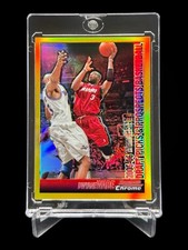 2004 Bowman Chrome DWYANE WADE (50/50) GOLD REFRACTOR 2ND YEAR RC #90 EBAY 1/1