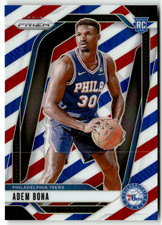 2024-25 Panini Prizm NBA No. 267 Adem Bona Rookie Red White Blue Prizm