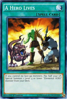 A Hero Lives - SDHS-EN026 - Common - 1st Edition - Damaged