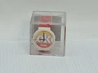 Vintage 1990's Coca Cola Swiss Made Watch By Swatch White Red Band {59}