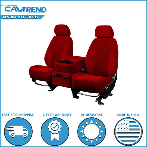 Car Seat Covers for 20-24 Toyota Highlander Front Velour Red
