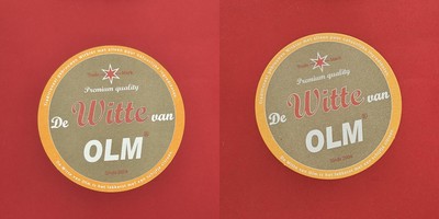 De Witte van OLM orangefarbener Kreis Brauerei Bierdeckel Bier
