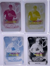 2025 Leaf Vivid Baseball Brady Ebel Bursting With Talent Printing Plate 1/1 Set