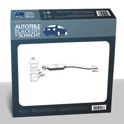Auspuff Mitteltopf für MERCEDES-BENZ C-KLASSE + T-Model