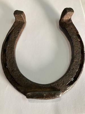 Vintage Draft Horse Shoe With Turned Down Heel Caulks And Toe Grab