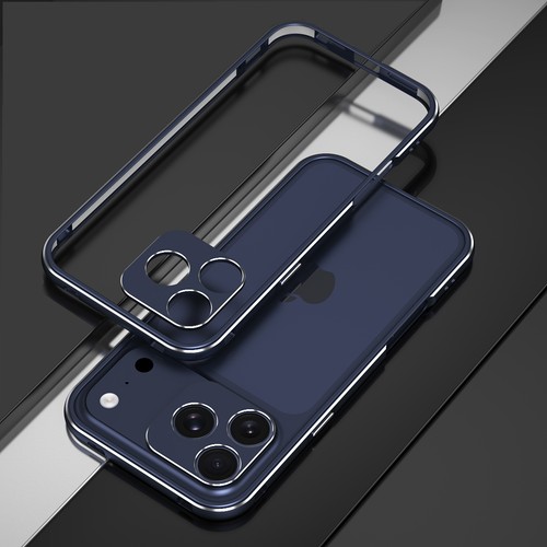 For iPhone 17 Pro Max/17 Pro Dual Color Metal Bumper Case with Camera Protector - Picture 21 of 27