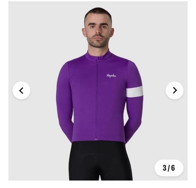 Rapha Mens Core Thermal Long Sleeve Jersey Size XXL PURPLE | eBay