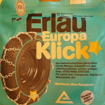 Erlau Schneeketten 165 R14C u. 195/75 R14C für Transporter, Wohnmobile
