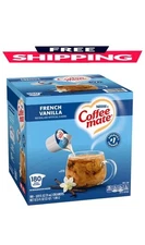 Nestle Coffee-Mate Coffee Creamer Liquid Creamer Singles, French Vanilla, 180 ct