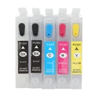 5PCS Ink Cartridge PP 4 Colors Anti Leakage Large Capacity Smooth Output Catridg