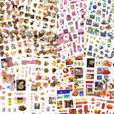 70 Sheets 2000 Pcs Small Stickers Kawaii Japanese Stickers for Scrapbooking