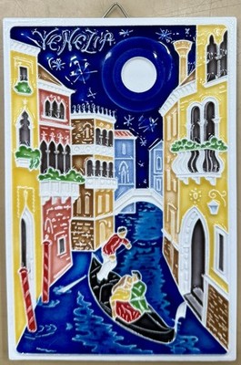Vietri Ceramics 6x4   Venice Tile Made/painted by hand in Italy