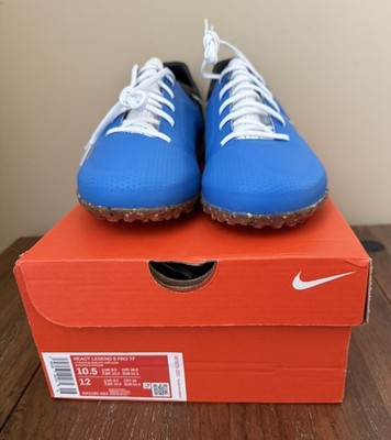 Nike React Tiempo Legend 9 Pro TF Blue/Black/Lime Men s Sz 10.5/Wmn s Sz 12 NIB