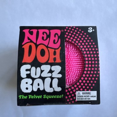 1x ORIGINAL Needoh Fuzz Ball Velvet Squeeze Pink UK LAGER VERSAND AM SELBEN TAG