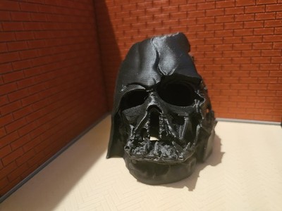 Star Wars Melted Darth Vader Helmet   3D Printed Collectible Display Figure