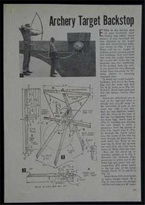 Archery Target & Portable Backstop How-To PLANS 8' wide
