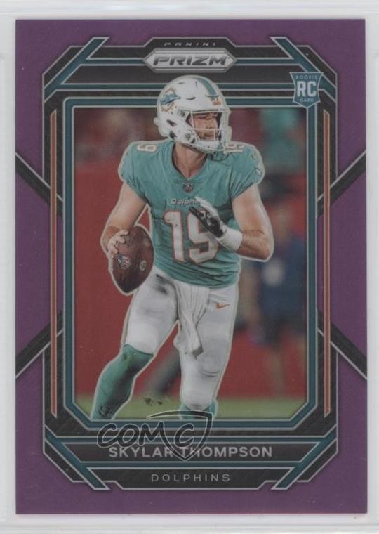 2022 Panini Prizm Rookies Purple 40/125 Skylar Thompson #354 Rookie RC 1ot6