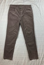 Vuori Pants Men's Size 34x31 Brown Optimist 5 Pocket Corduroy Casual Pant V478