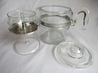 Vintage Glass Pyrex 7756-B Coffee Pot Percolator, Read Description.