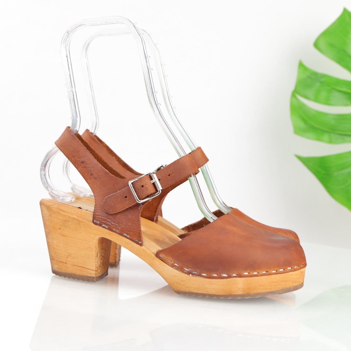 Lotta From Stockholm Womens Highwood Clogs Sandal Size 9 Brown