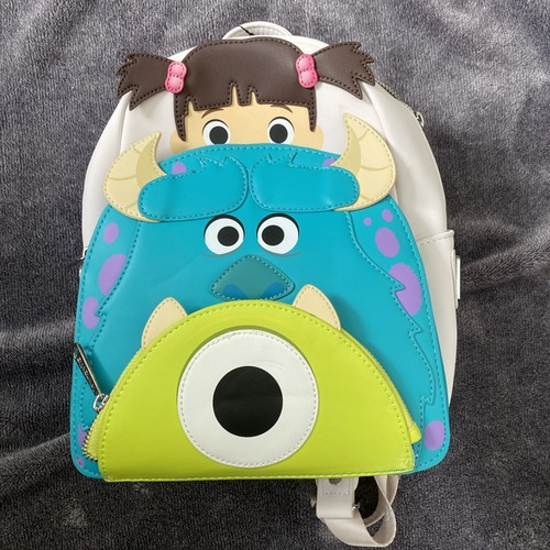 Loungefly Disney Pixar Monsters Inc Boo Mike Sully Cosplay Mini Backpack BNWT