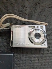 Sony CyberShot DSC-W55 7.2MP Digital Camera Silver w/3X Zoom Camera ONLY GC-6611