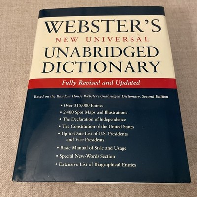 Webster's New Universal Unabridged Dictionary : Fully Revised and Updated 2001