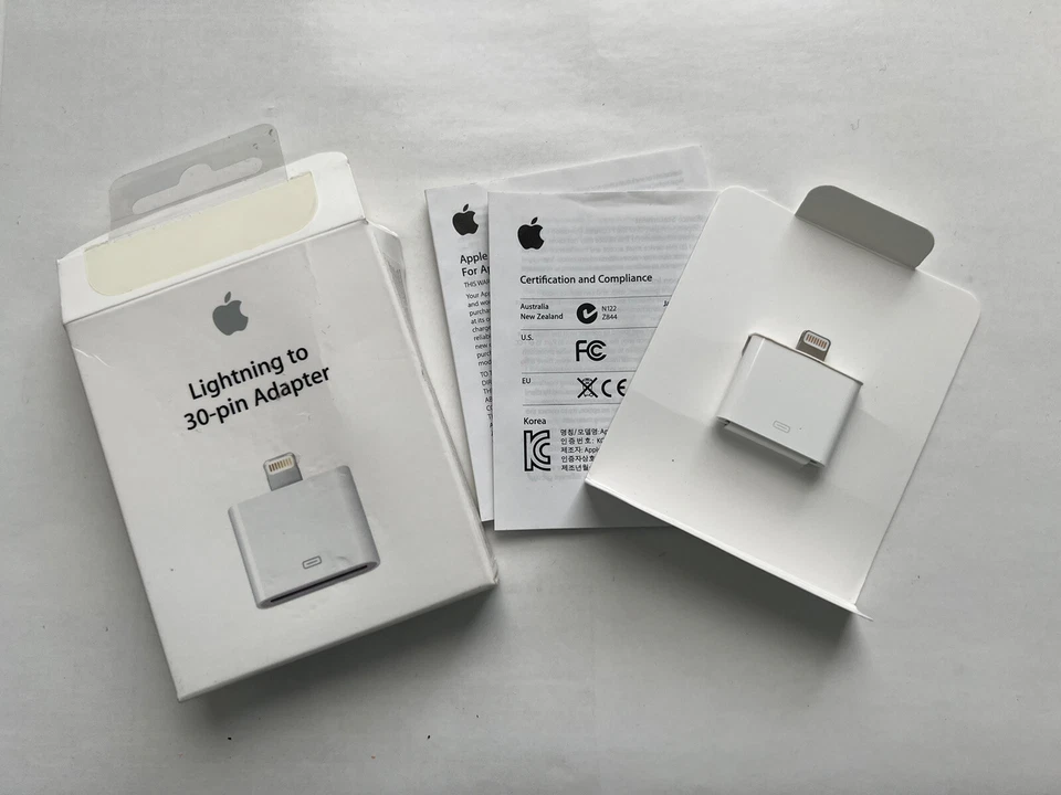 正品 Apple Lightning 转 30 针适配器 MD823ZM/A 原始设备制造商 苹果零售包装 — 第 2/4 张图片