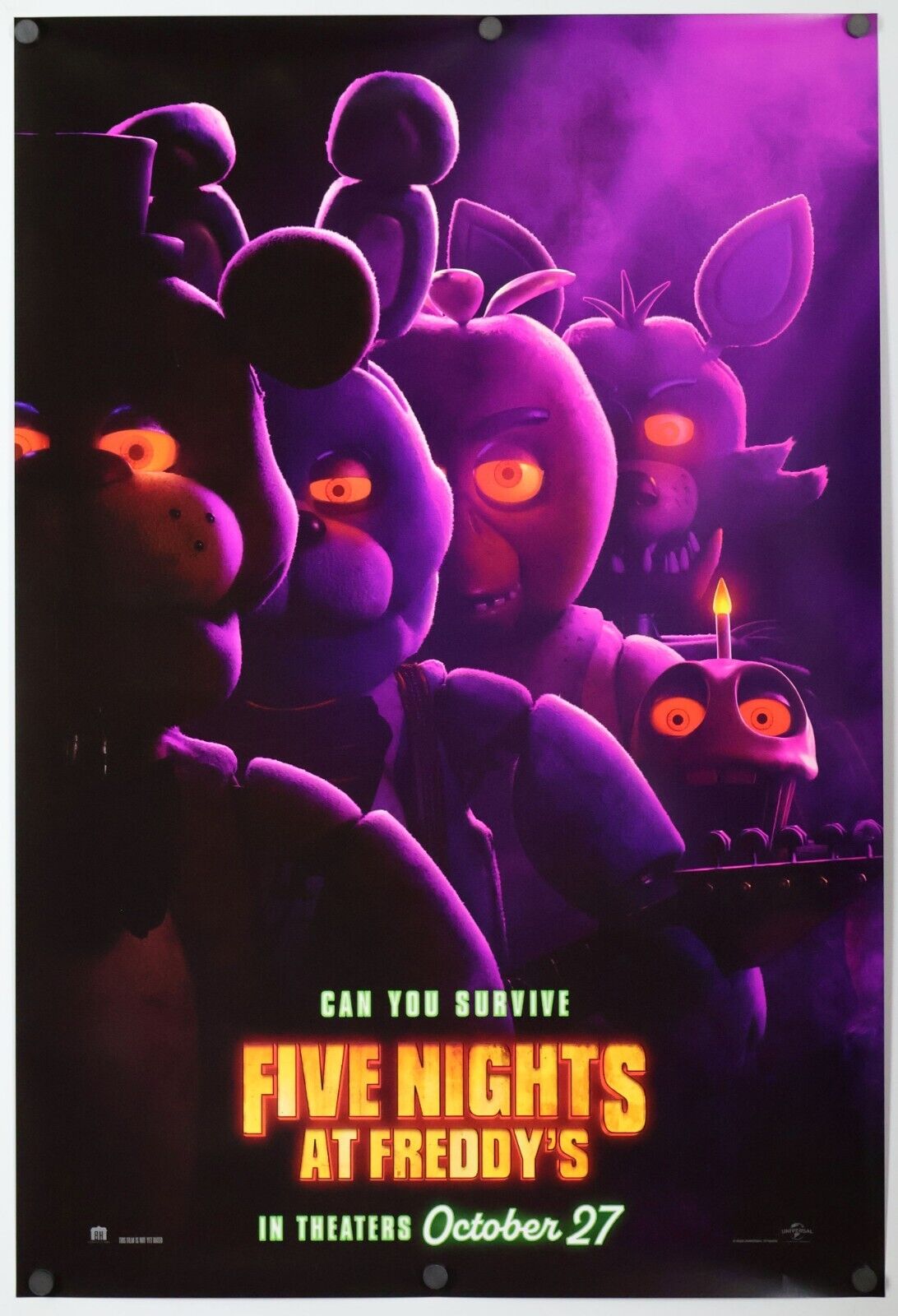 Five Nights At Freddy's 2023 PREMIUM Movie POSTER MADE IN USA - CIN670