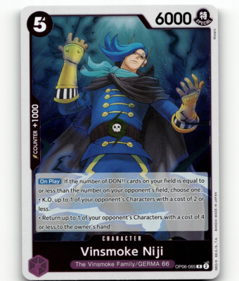 One Piece Card Game Vinsmoke Niji (065) - Wings of the Captain | eBay