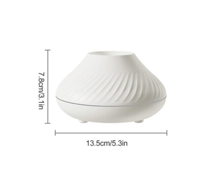 Diffusor für ätherische Öle, 180 ml Aromatherapie Diffusor mit Premium Flammenlichtern