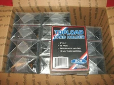 300 COUNT BCW STANDARD 3" BY 4" REGULAR TOPLOADER CARD HOLDERS NEW SEALED