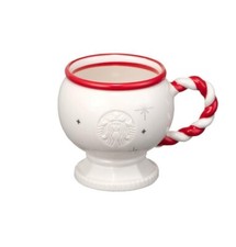Starbucks Korea 2022 Christmas 22 Holiday Candy Kane Knitting Mug 260 ml