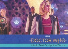 Doctor Who 2022 Parallel Base chase card #42 Nikola Tesla's Night of Terror