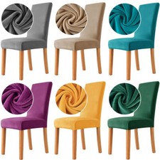1/2/4/6PCS Coprisedia in Velluto Elastico per Sedia da Pranzo Coprisedia