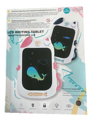 8.5'' Portable LCD Color Writing Tablet Drawing Board Erasable Notepad for Kids